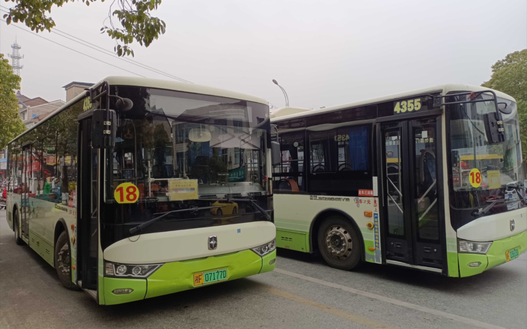 岳阳公交18路pov前方展望郭镇-市中医院