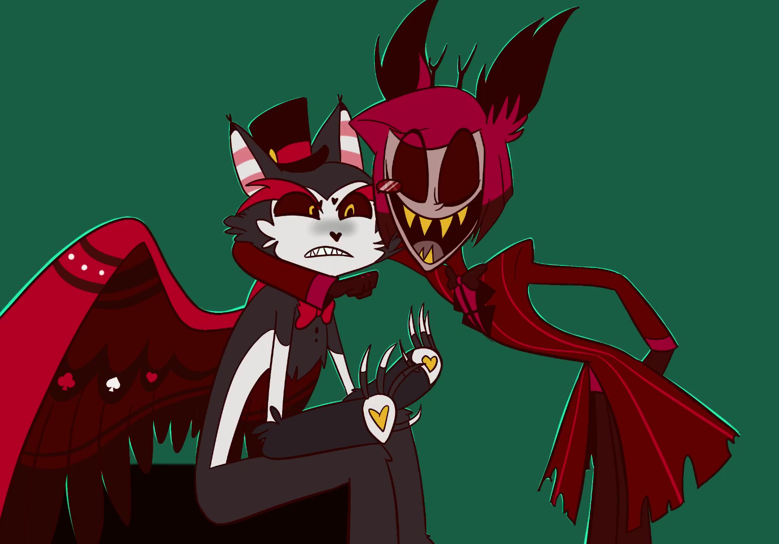 [hazbin hotel]啊我好爱浑身桃心的husk_哔哩哔哩 (゜-゜)つロ 干杯