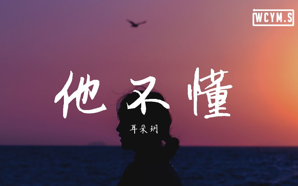 耳朵玥  他不懂【动态歌词/Lyrics Video】哔哩哔哩bilibili