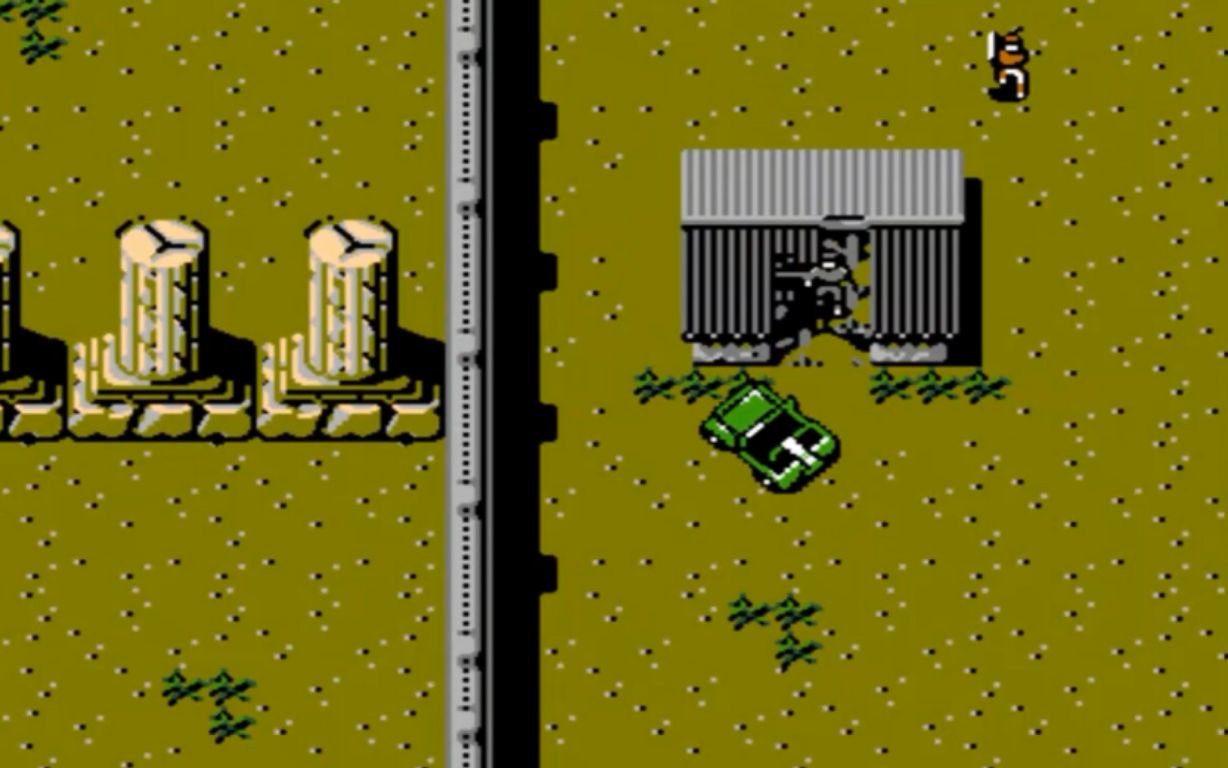 动作射击游戏赤色要塞,童年经典四强游戏,有趣的吉普车过关游戏_哔哩