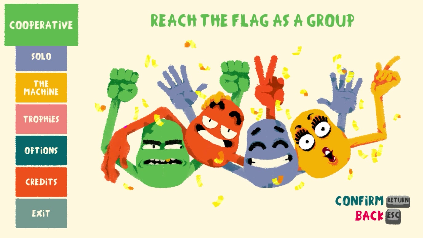 【heave ho】第一次玩,因为这小短胳膊,这关一个小时都没过去_哔哩