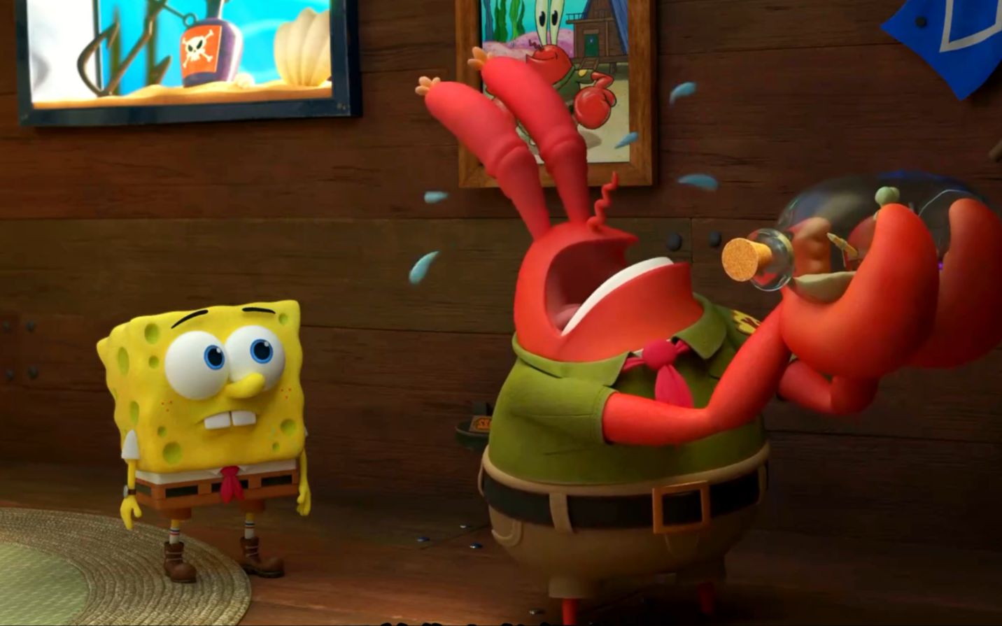 海绵宝宝珊瑚营地—海绵宝宝被关起来了【上集】