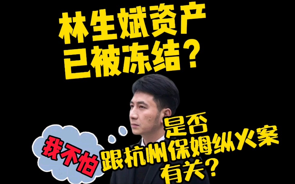 林生斌资产已被冻结?跟网传“杭州保姆纵火案”立案追查有关?哔哩哔哩bilibili