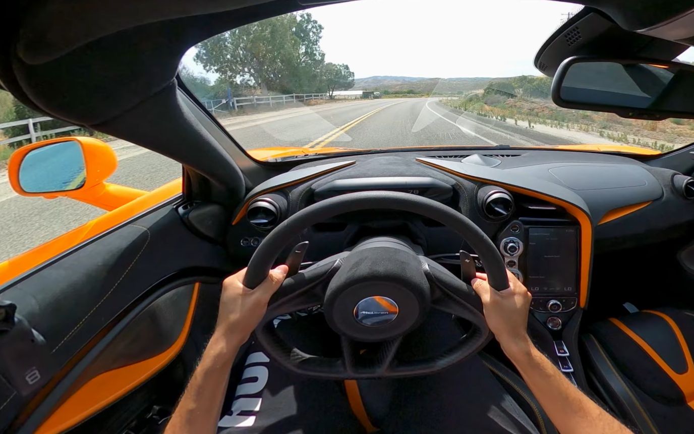 公路驾驶迈凯伦 mclaren 720s 超级超级跑车 第一视角!