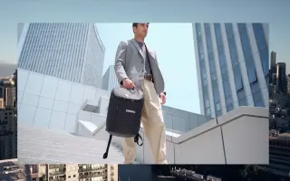 商业单背包电商短视频拍摄