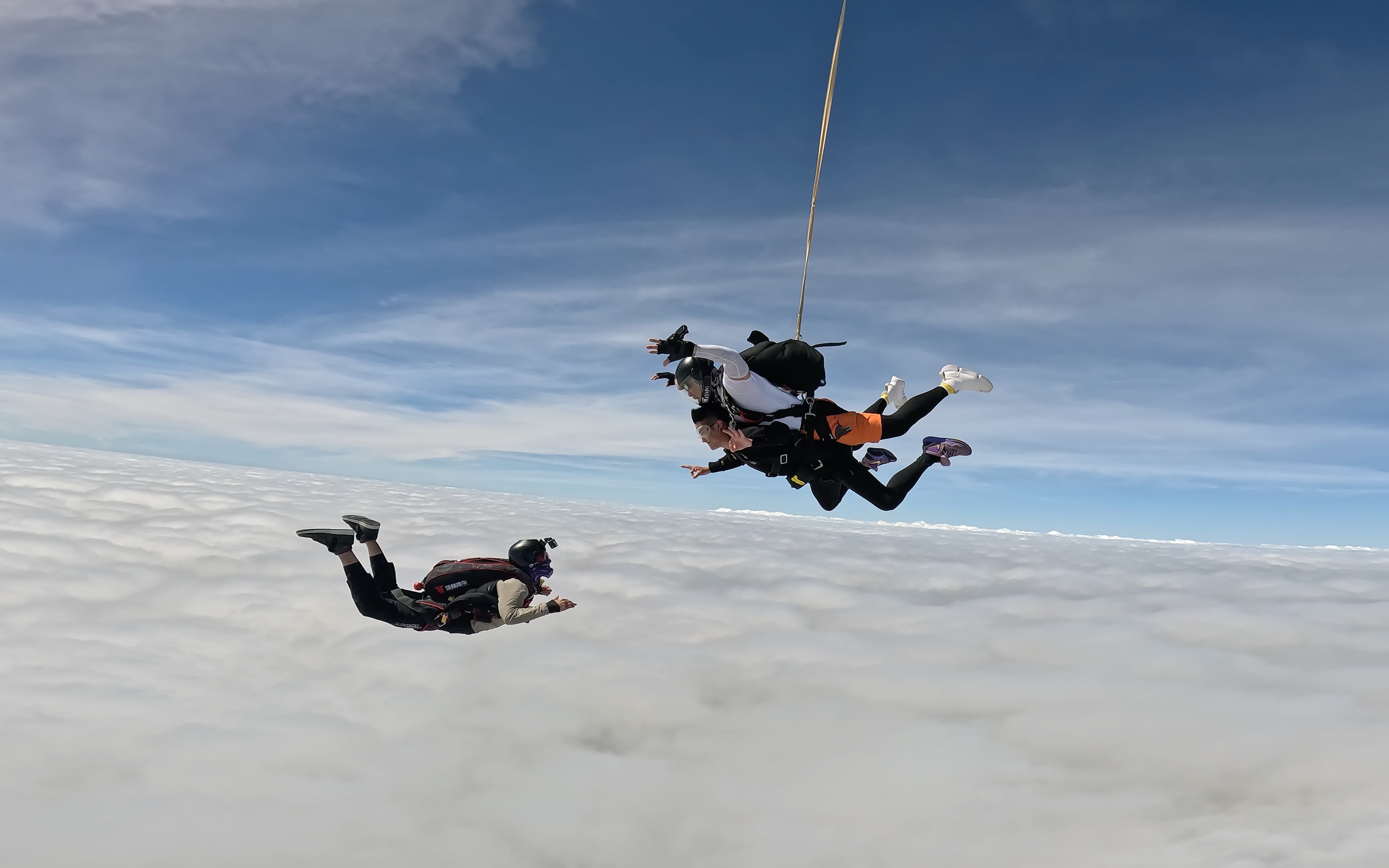 三亚海棠湾塔赫跳伞之第四方视角