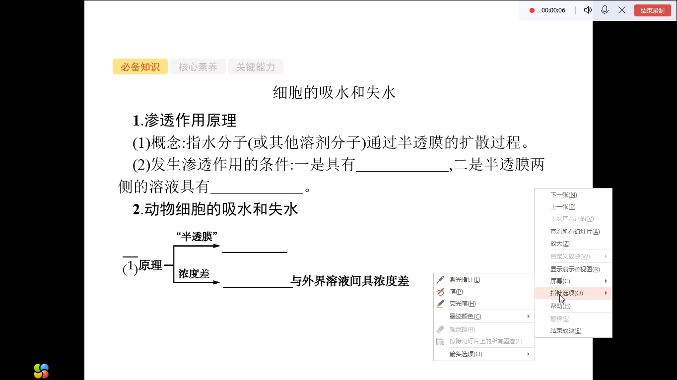 高考生物知识点:渗透作用必备点哔哩哔哩bilibili