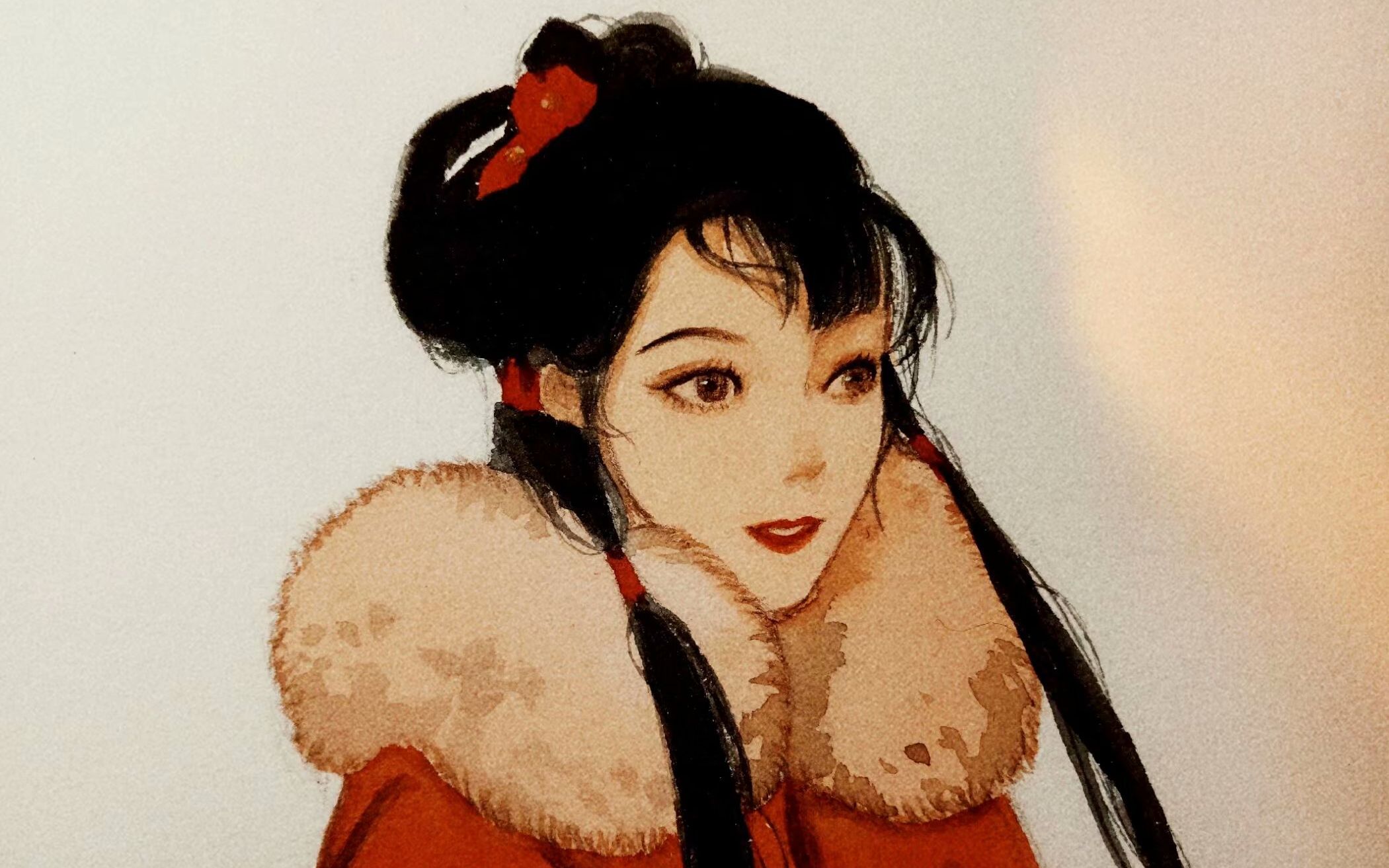 【水彩】临摹阿莘太太的画呀