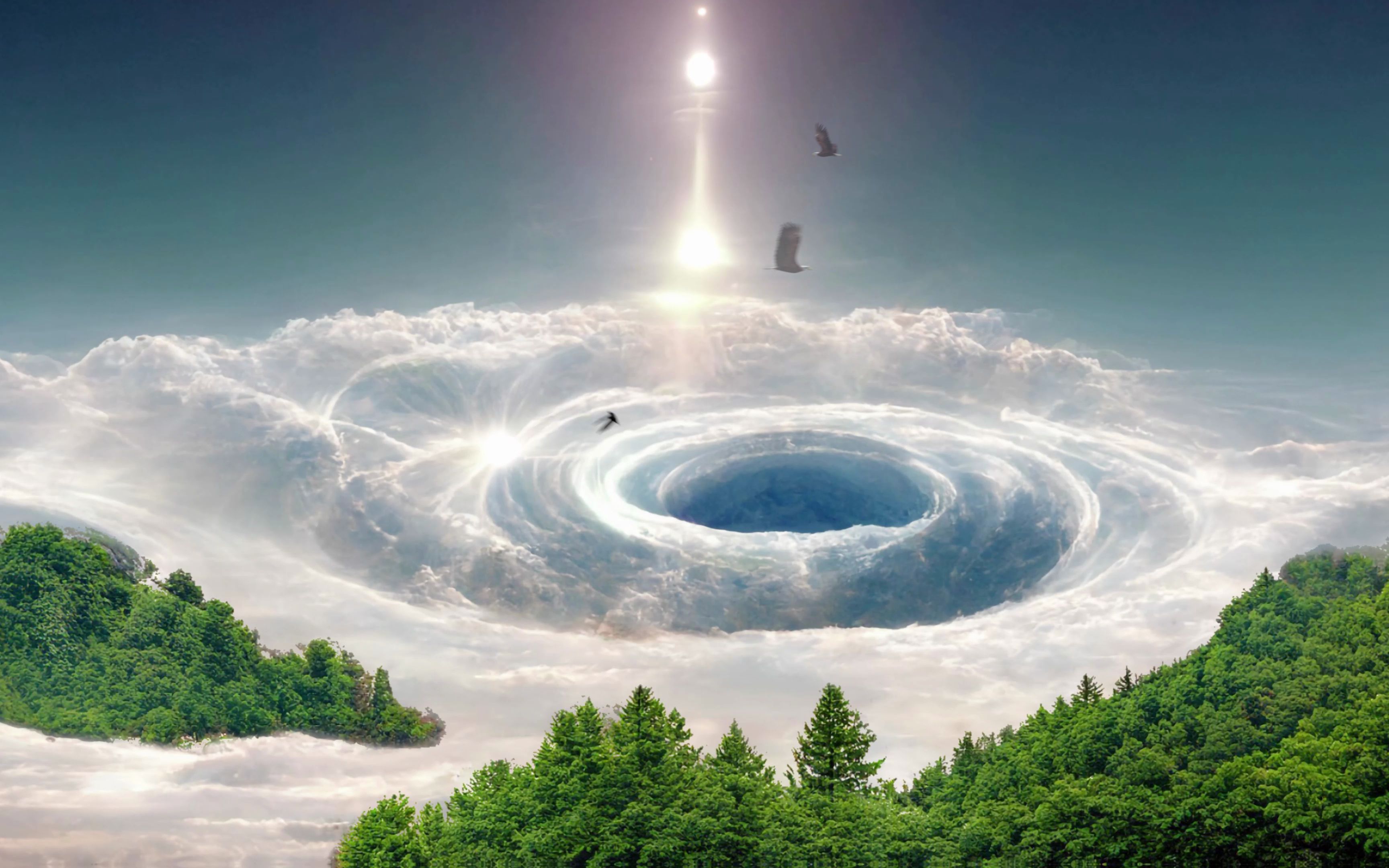 奇幻云上漩涡-动态壁纸