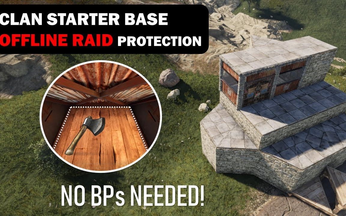 搬运rust腐蚀大团队初始基地无入口基地建造指南让敌人摸不着门的设计