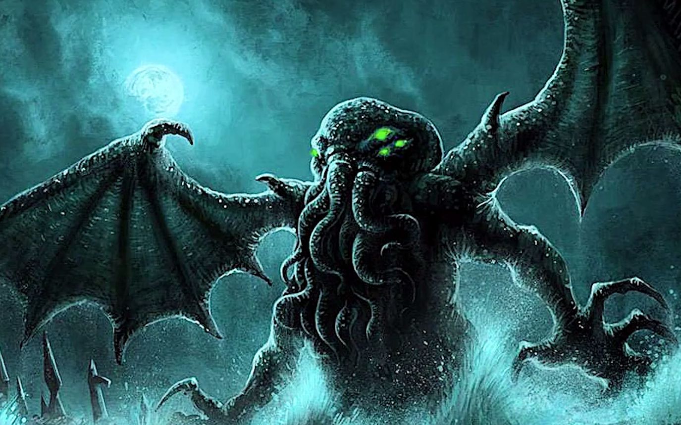 克苏鲁:一口吃掉一只哥斯拉的深海怪兽克苏鲁