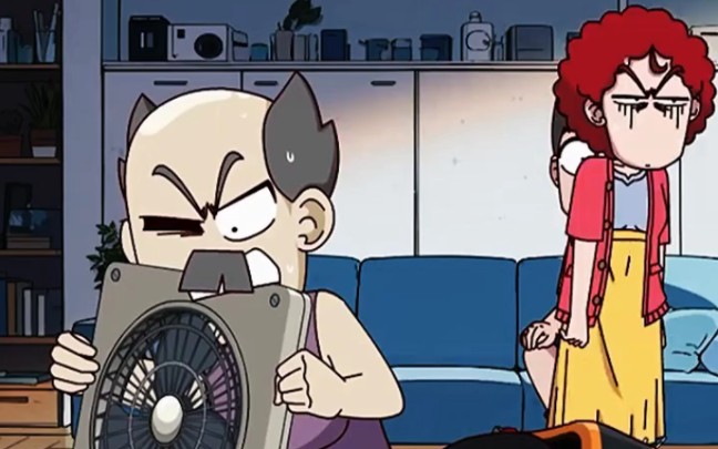 《开心锤锤》搞笑动漫老爸嘴硬逞强,没想到关键时刻总能保护儿子