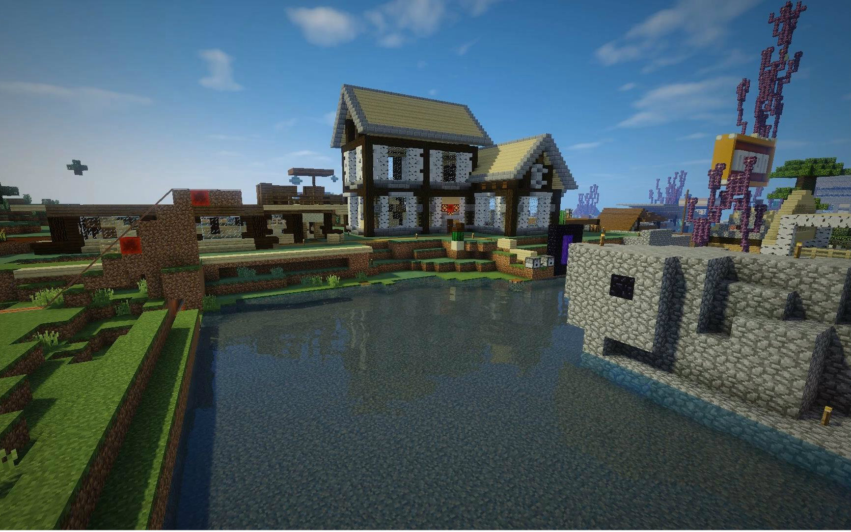 我的世界☆明月庄主粉丝服☆庄主小镇粉丝的礼物_哔哩哔哩 (゜-゜)つ