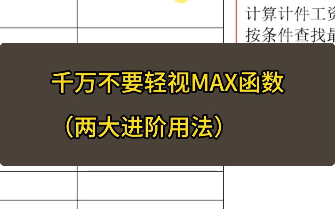 千万不要轻视max函数哔哩哔哩bilibili