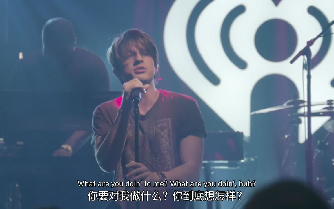 [图]Charlie Puth - Attention (Live at the iHeartRadio 2018) 中英字幕