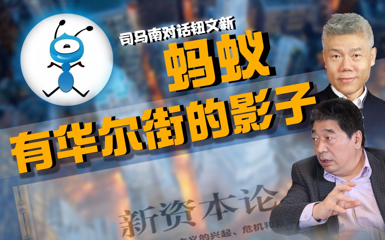 司马南对话钮文新蚂蚁是趴在银行身上的吸血鬼有华尔街的影子