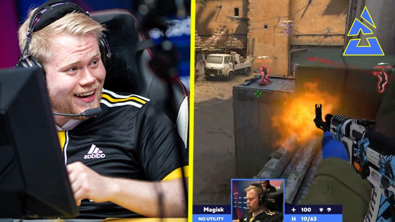 【csgo】magisk不可思议的扫射转移 - blast premier 第1日精彩集锦