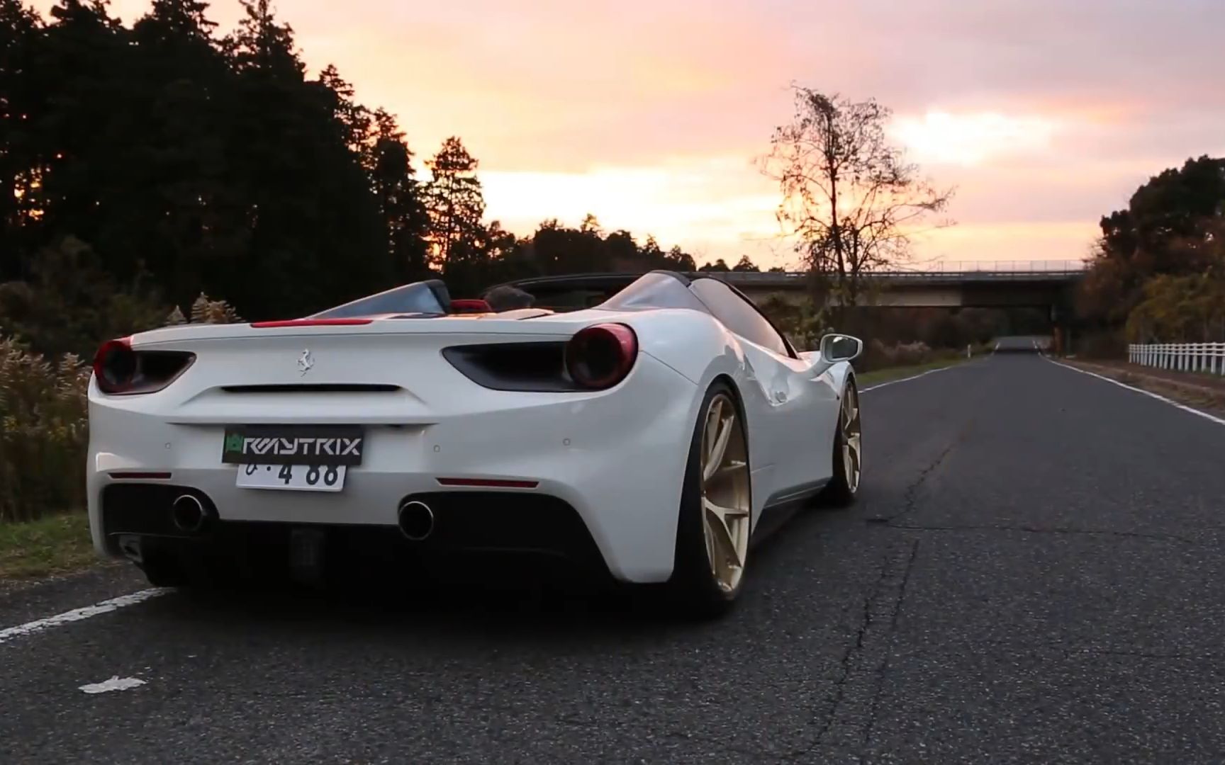 纯声浪法拉利488spiderarmytrix钛合金阀门排气hre轮毂马不停蹄山中