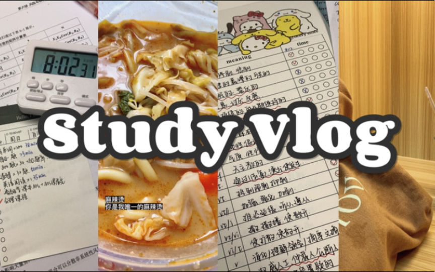 Study Vlog 017|自习室8h学习记录|“完美学习时间”强迫症患者|只有早起才能让我一天埋头苦学哔哩哔哩bilibili