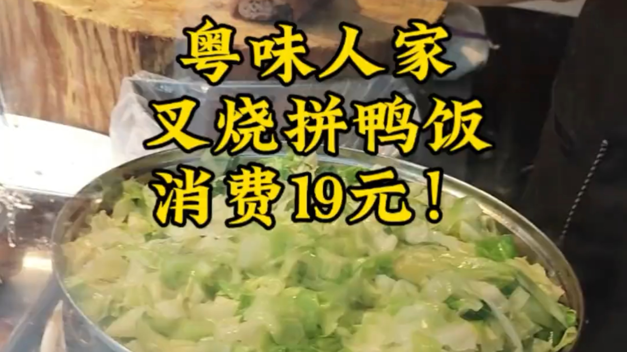 粤味人家，叉烧拼鸭饭消费19元！