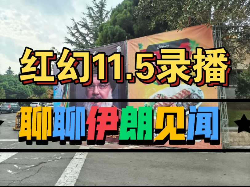 【红幻录播】11.5 聊聊在伊朗的见闻及这几天的新观察哔哩哔哩bilibili