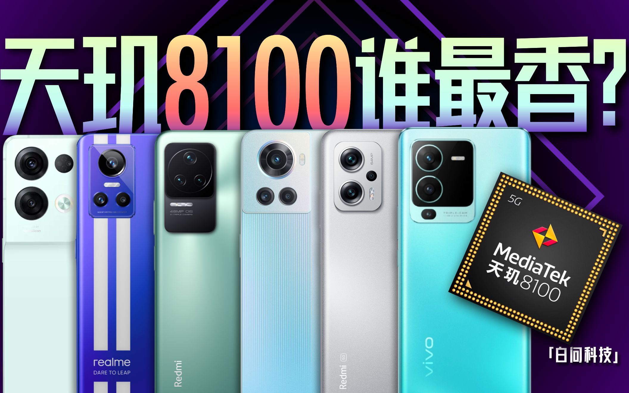 2000起 6台天玑8100谁调的好?「白问」