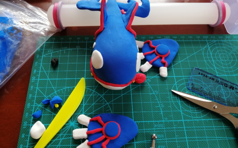 up自制粘土手办——口袋妖怪盖欧卡_哔哩哔哩 (゜-゜)つロ 干杯~-bili