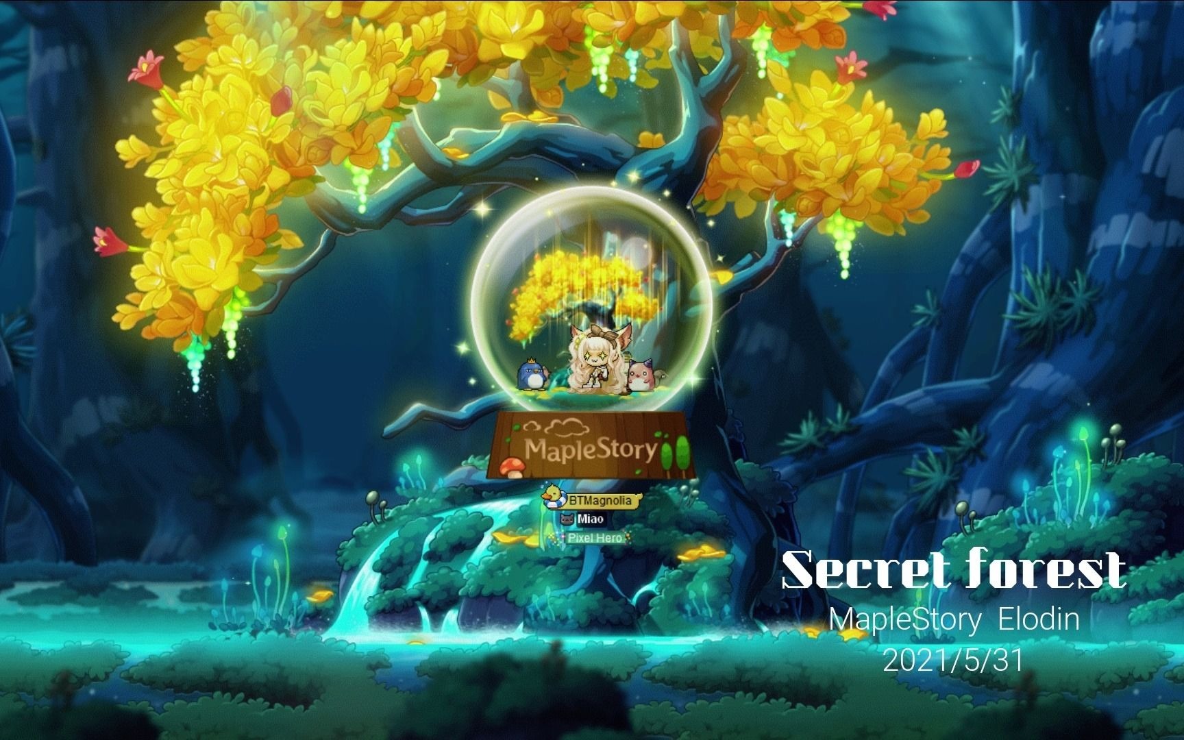 [图]【冒险岛】Secret forest | Elodin背景音乐（钢琴版）