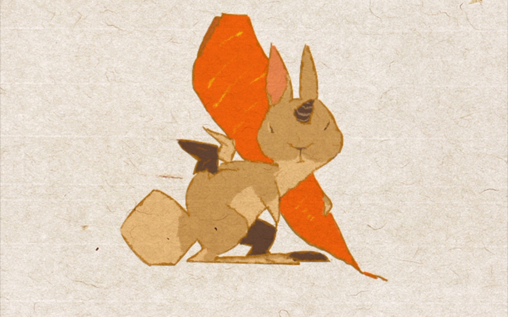 【板绘】抓型带翅膀的小兔子_哔哩哔哩_bilibili