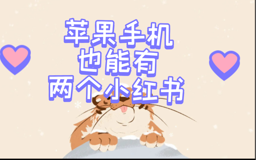 苹果手机也能有两个小红书啦!!!哔哩哔哩bilibili