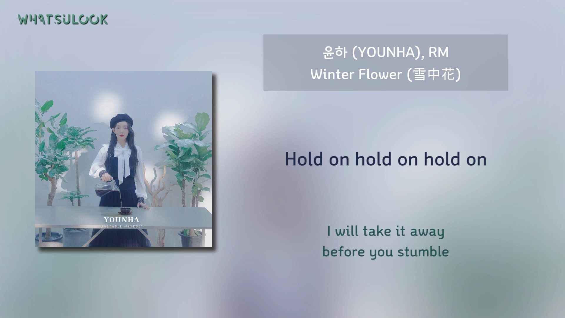 [图][韓中字歌詞] 潤荷(YOUNHA) & RM (BTS) - Winter Flower (雪中梅) [CHN/ROM]