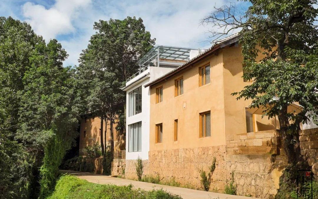 完整版现代夯土墙建筑施工视频教程 夯土抹装肌理 民宿景区土墙