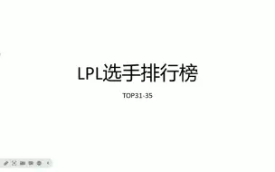 Télécharger la video: 【LPL选手排行榜】2023-2024选手排行榜TOP31-35