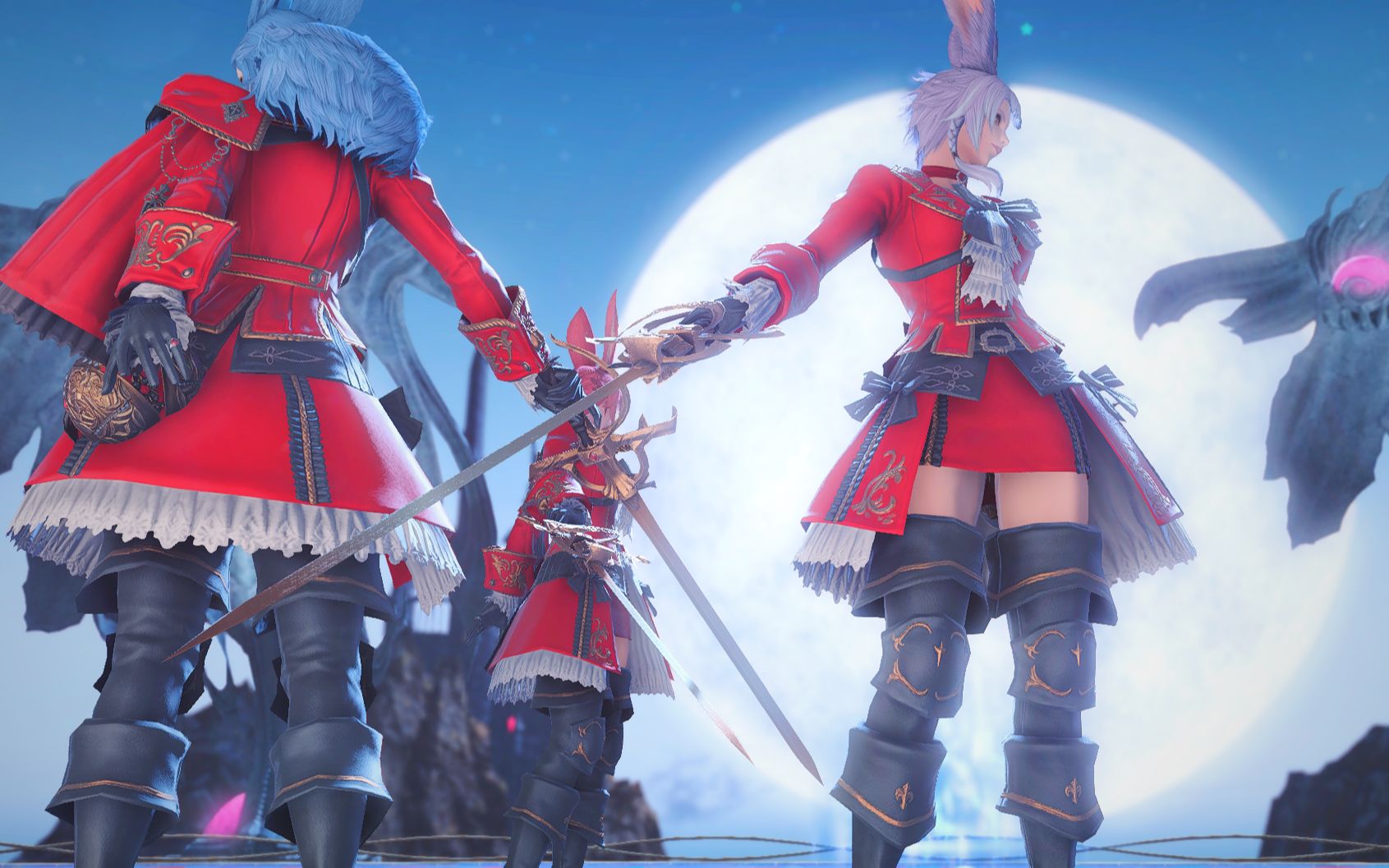 ff14莫古力区兔娘同好会国庆中秋影之国赏月