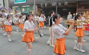 Скачать видео: 2023-09-30  京都橘高校吹奏楽部  大手筋交通安全周行进表演