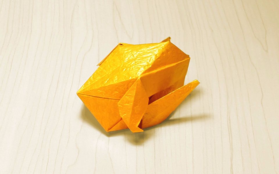 【折纸-教程】感恩节up主教你折烤火鸡,话说这火鸡肉真的没有鸡好吃啊