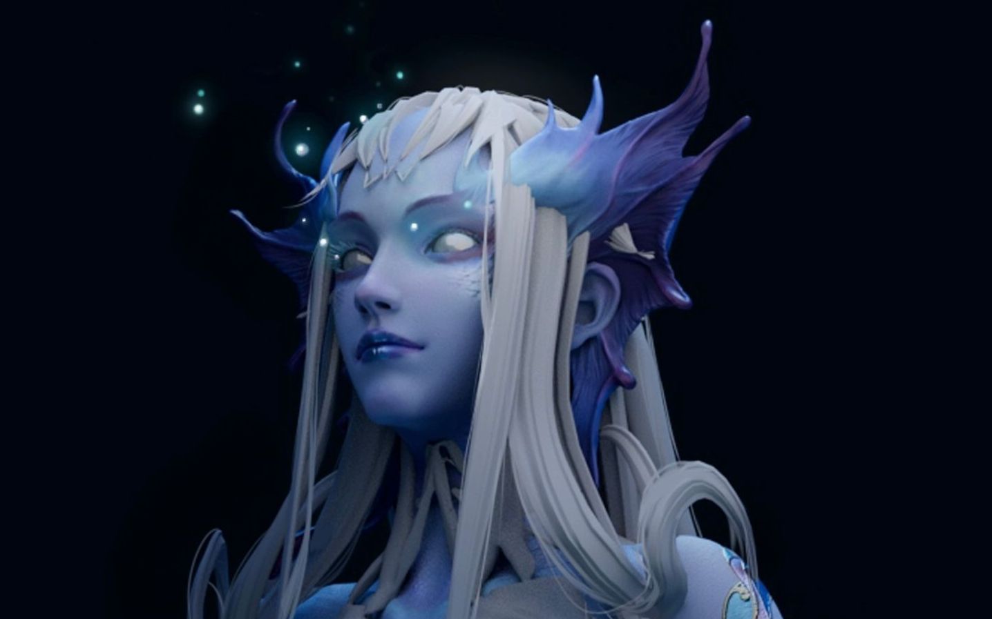 机械鲛人 幻想生物设定集>(ue4 雕刻建模)