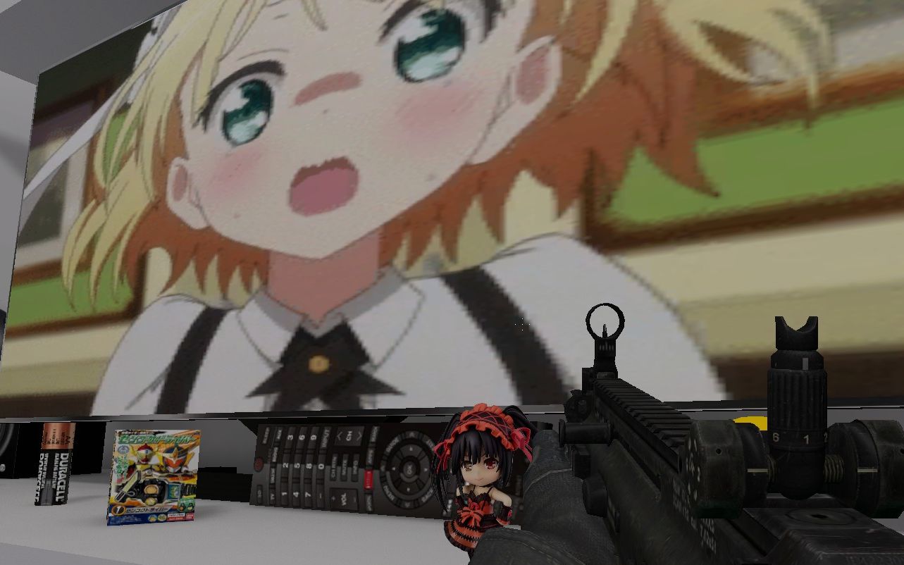 gmod | 盖瑞模组 创意工坊的地图:宅男房间!里面有好多老婆.的手办.