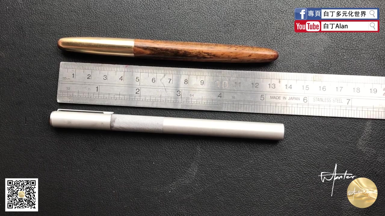 [图]｛白丁｝Fountain pen review钢笔评论 74 Moonman末匠Woodcraft pen手工木制钢笔