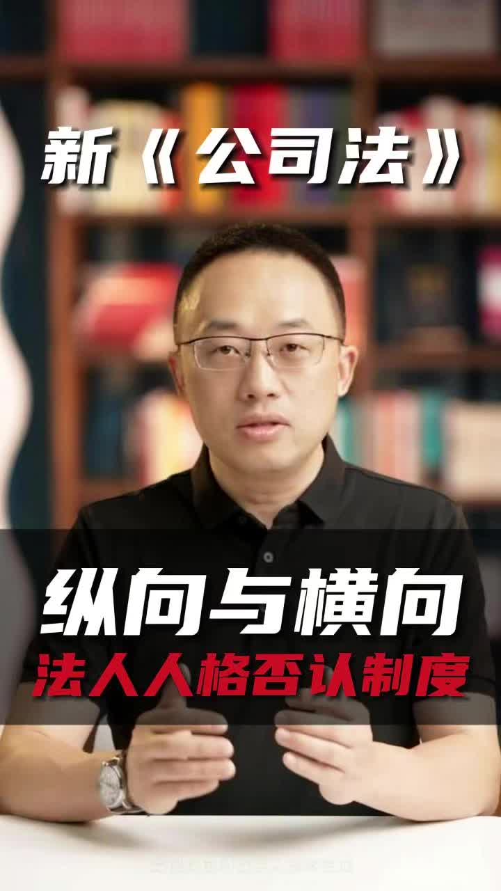 纵向与横向法人人格否认制度哔哩哔哩bilibili