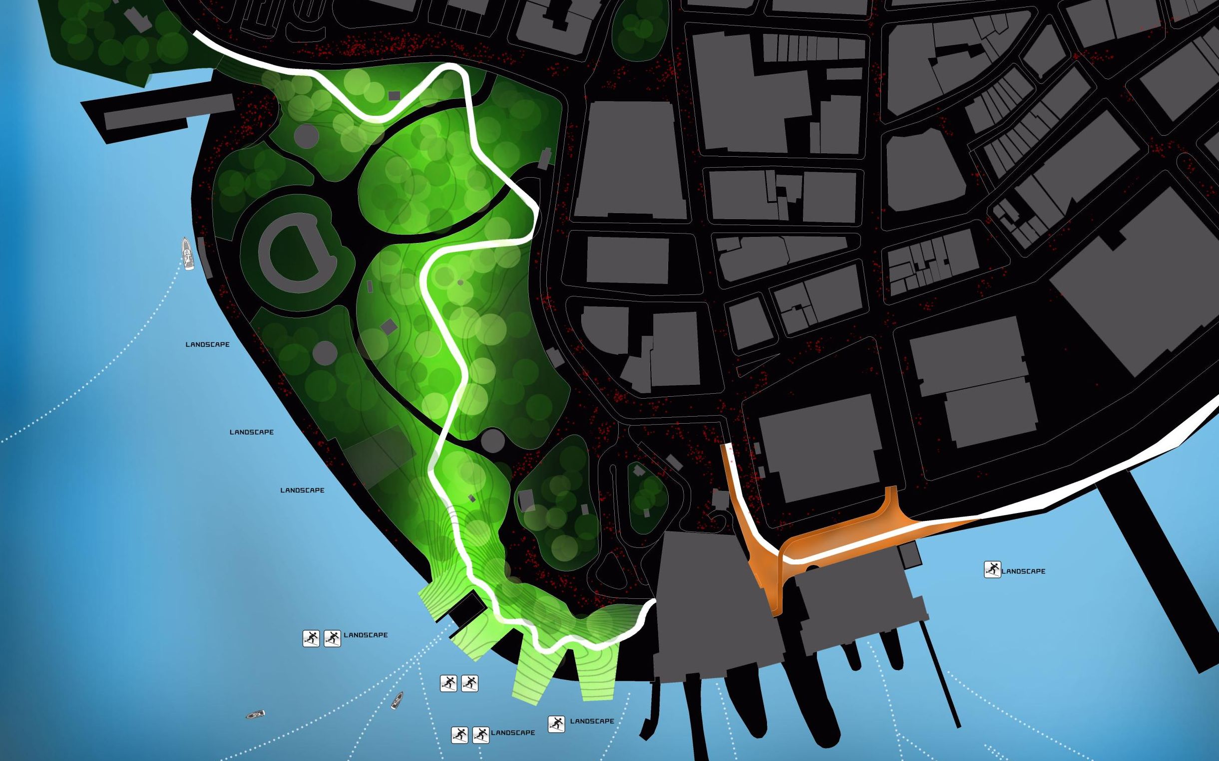 活动  big系顶级事务所分析图画法解密--暗黑风场地分析!