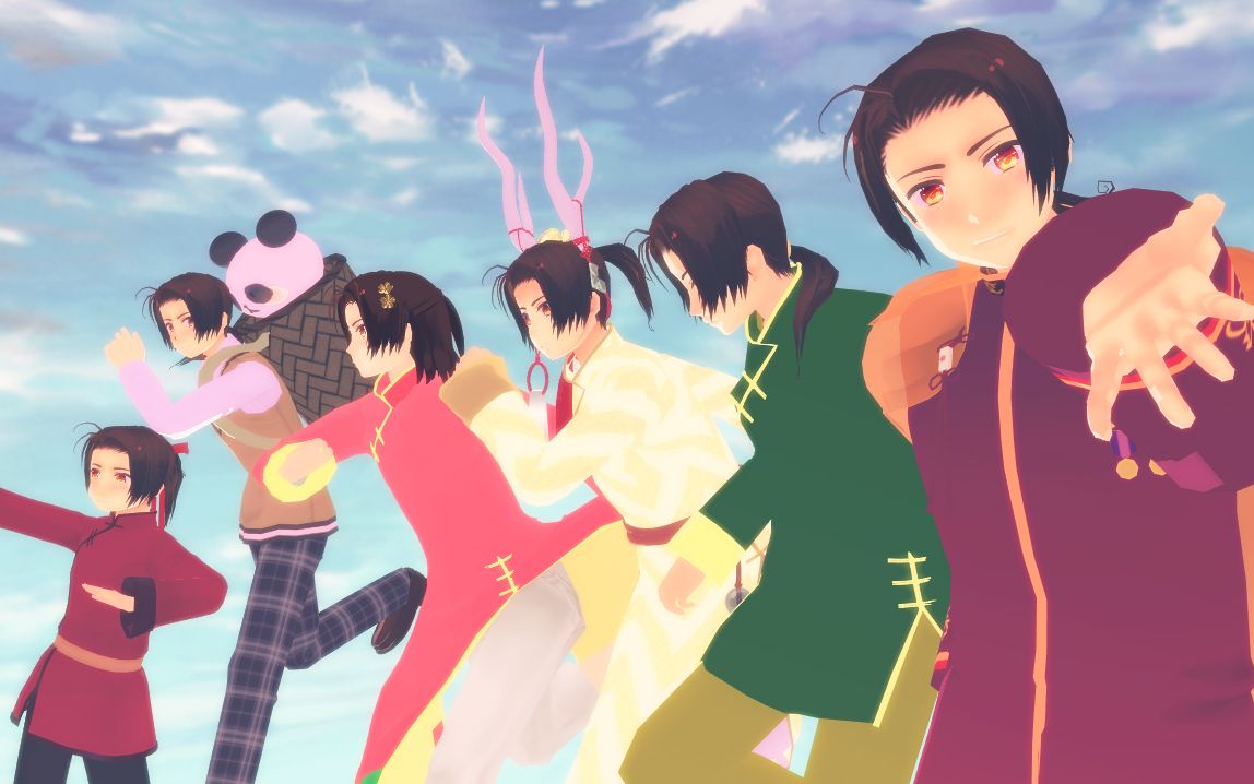 【aph/mmd】桃源恋歌【耀×11】