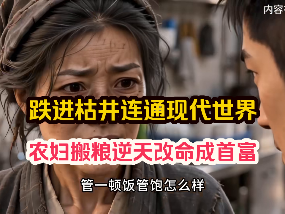 大旱三年，孙女高烧不退，全家只剩最后一口气，五十五岁的秦桂花为找活水跌进枯井，竟然到了现代世界，从此她拼命搬粮运药硬生生把死局改成活
