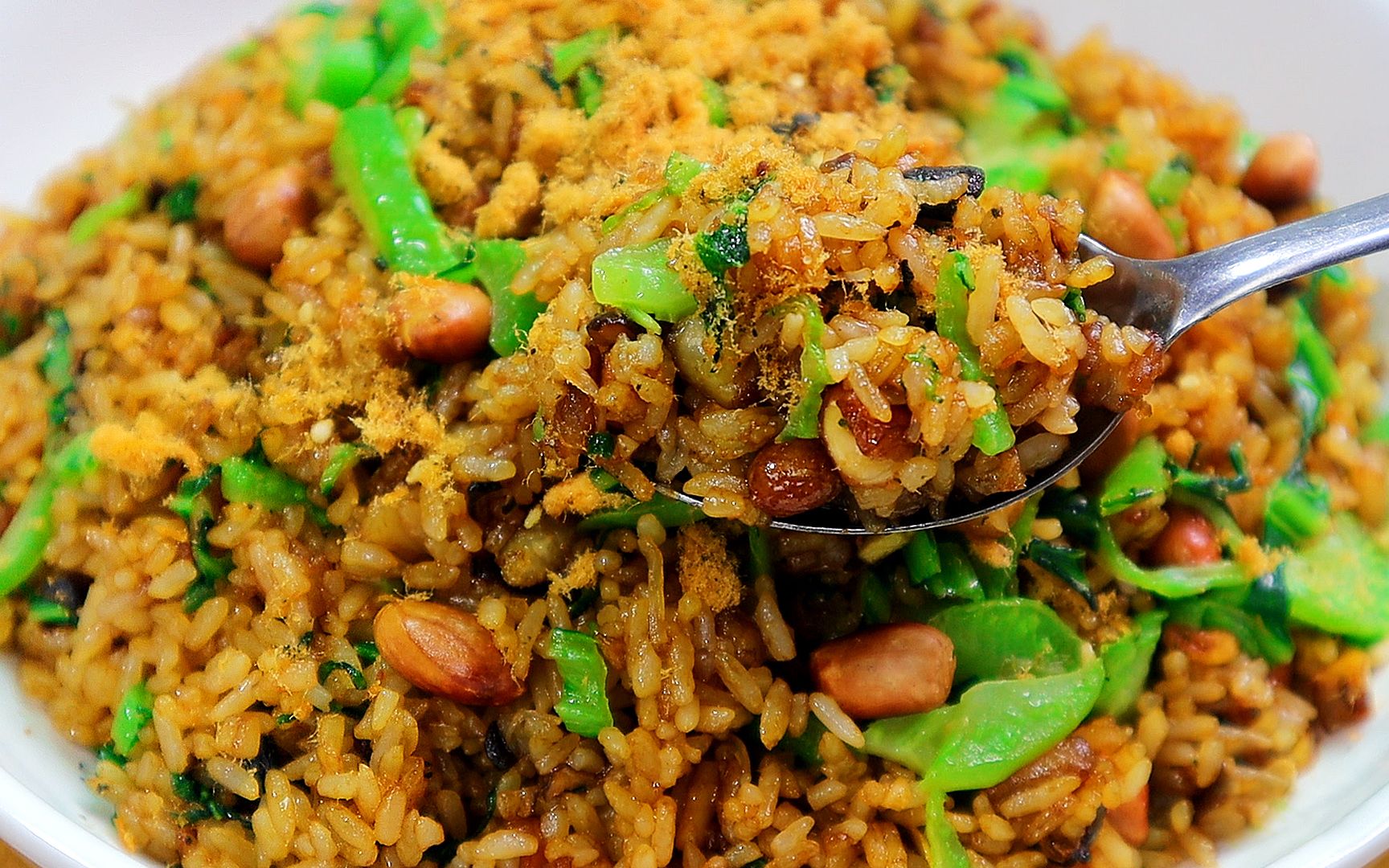 饭店偷师学艺篇【芥菜炒饭】一个人吃也要体体面面的_哔哩哔哩 (゜-゜