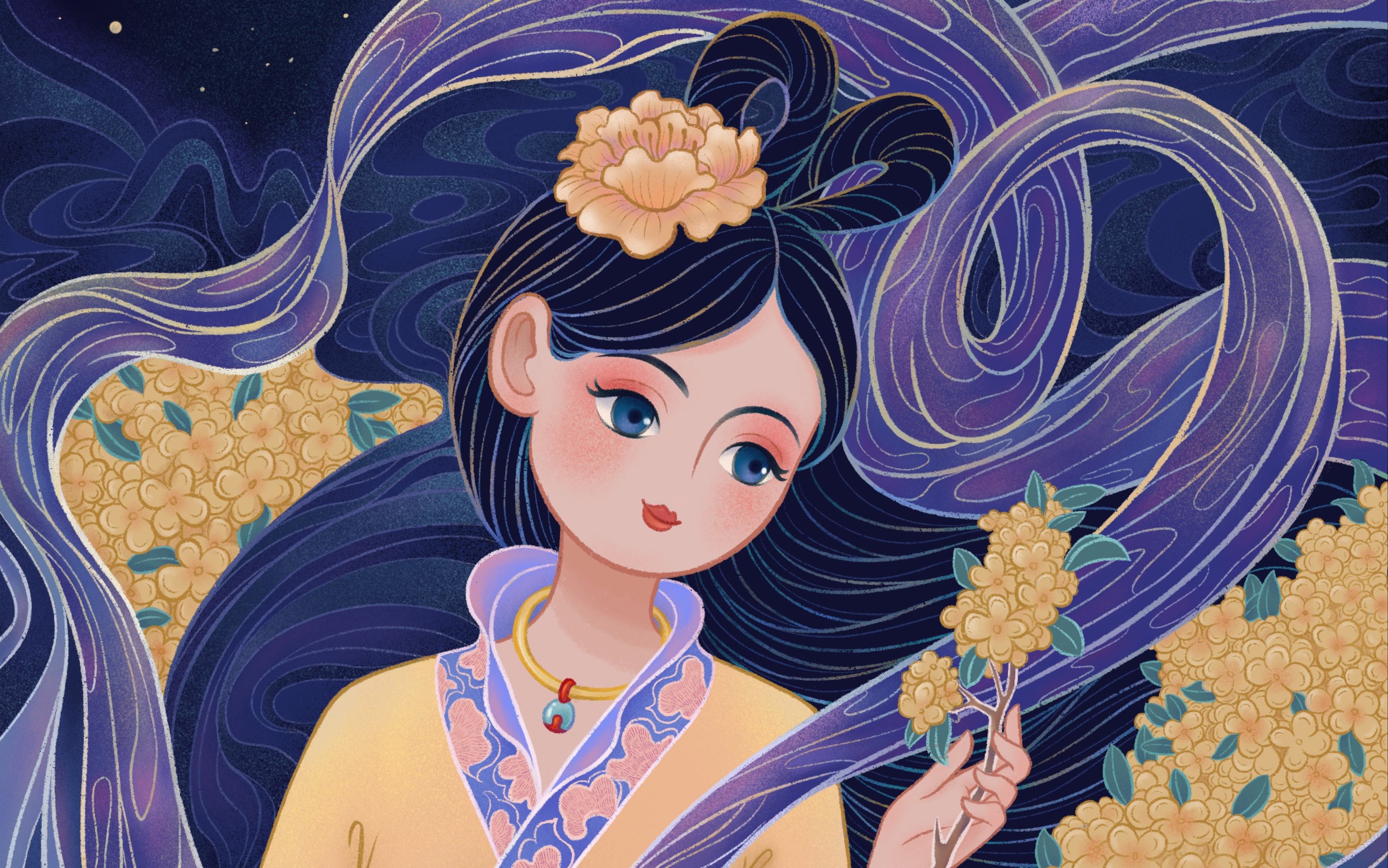 国风-中秋-嫦娥