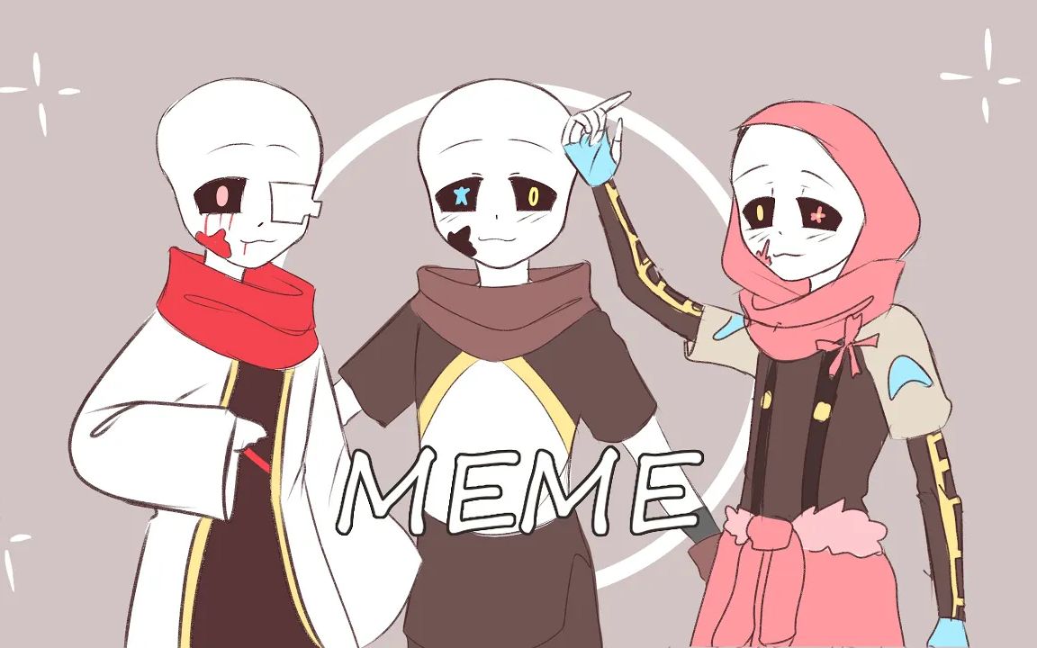 【undertale過於可愛】more one night (ink sans undertale)meme