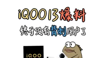 下载视频: IQOO13终于没有背刺12用户