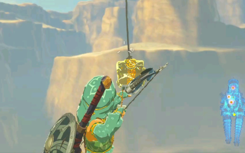 塞尔达雷神兽一个吊着的宝箱