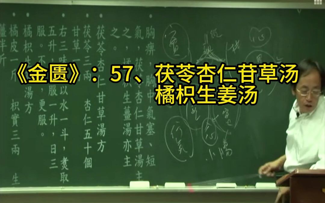 金匮57、茯苓杏仁甘草汤 橘枳生姜汤 倪海厦哔哩哔哩bilibili