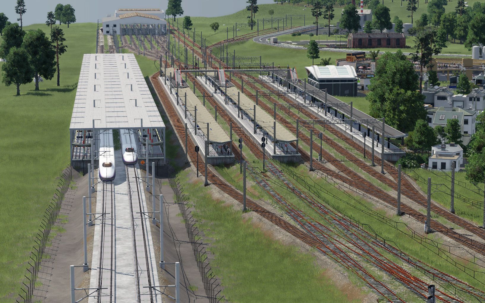 [transportfever 2] e2-1000番台新干线前面展望_哔哩哔哩_bilibili